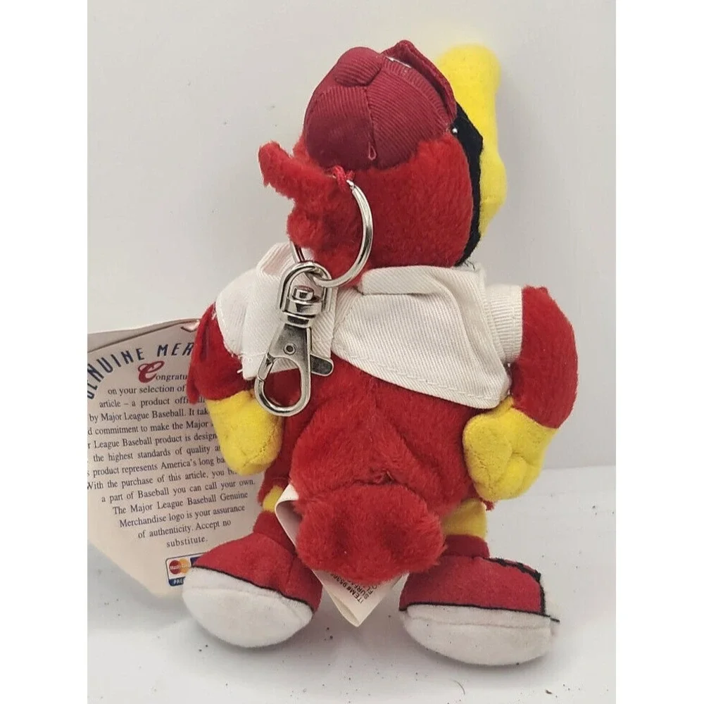 St Louis Cardinals Fredbird 4 inch Keychain Souvenir‎ with Magnet